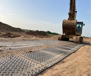 Tappetino di messa a terra tappetino stradale HDPE UHMWPE foglio di plastica 4x8 ft tappetini di protezione per terra - Product Image 1