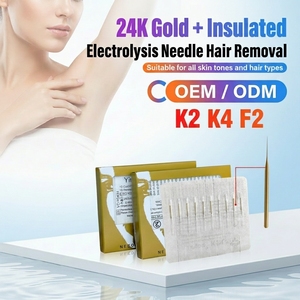 Électrolyse indolore et permanente à aiguille isolée pour l'épilation dorée du visage et du corps, pour la barbe, les aisselles, les sourcils, le pubis, les jambes et les bras - Product Image 1
