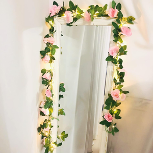 Guirnalda <span class=keywords><strong>de</strong></span> Rosas Artificiales con <span class=keywords><strong>Luces</strong></span> LED, Ideal para el Día <span class=keywords><strong>de</strong></span> San Valentín, Bodas, Fiestas, Decoración <span class=keywords><strong>de</strong></span> <span class=keywords><strong>Jardín</strong></span> e Interiores - Product Image 5