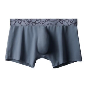 Boxer da <span class=keywords><strong>Uomo</strong></span> in Cotone a Vita Media, Slip Tinta Unita Traspiranti, Logo Personalizzabile, Taglie Grandi, Intimo Maschile - Product Image 6