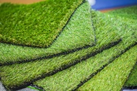 EverC Turf Premium 10mm Weicher Kunstrasen Teppich Florhöhe Feuerfest Einfache Installation für Sportplätze Außenbereich