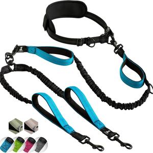 Kingtale tali pinggang bebas genggam tugas berat tali anjing nyaman menyerap guncangan Bungee reflektif Padded pegangan sabuk pinggang - Product Image 1