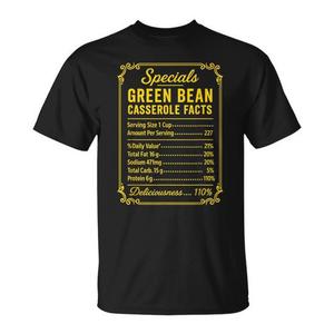 T-shirt Green Bean Casserole Facts pour les fêtes de Thanksgiving - Product Image 1