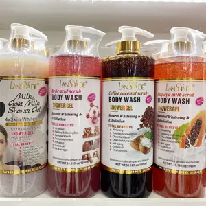Private Label Shower Gel High Quality Body Wash Scrub Exfoliating Whitening Nourishing Skin Hydrating Refresh Body Care