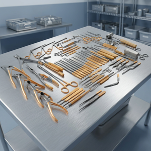 Ensemble d'instruments de chirurgie plastique professionnels en acier inoxydable, certifiés CE Classe I, garantie de 2 ans pour la chirurgie générale - Product Image 1