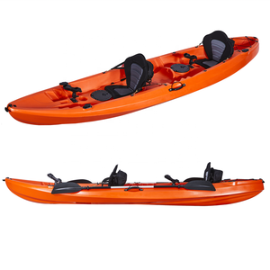 Kayak Familiare da 3 Persone Sit-on-Top da Crociera e Pesca Canoa a Remi per <span class=keywords><strong>Adulti</strong></span> per Uso Turistico e Fluviale - Product Image 3