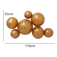 Ballons gonflables épais et durables d'une seule pièce pour les vacances Fond en PVC réutilisable avec jeu de balles à usage unique pour les décorations de fête