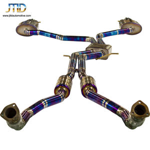 Échappement complet en titane haute Performance avec tuyau avant, pièces pour voiture <span class=keywords><strong>Audi</strong></span> <span class=keywords><strong>A6</strong></span> 3.0T voyage, livraison gratuite - Product Image 3