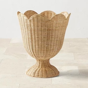 Jarrón <span class=keywords><strong>de</strong></span> Ratán Hecho a Mano, Contenedor para Arreglos Florales, <span class=keywords><strong>Maceta</strong></span> Tejida, Cesta <span class=keywords><strong>de</strong></span> Pasto Marino, Florero para Flores Artificiales, Soporte para Plantas, Decoración del Hogar - Product Image 6