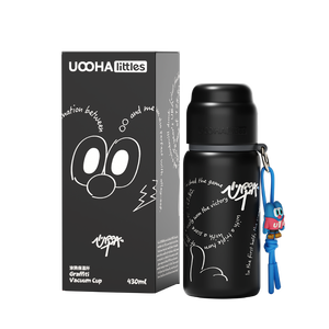 Uoohalittles Phim Hoạt Hình Cách Nhiệt Cup Với Dây Kéo Nắp Cho Nước Uống Thuận Tiện Cốc Bằng Thép Không Gỉ Cho Sinh Viên - Product Image 6