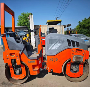 Máquina compactadora de rodillos en tándem de rodillo de carretera vibratorio de doble tambor HAMM HD10 hd10vv de 6 toneladas usada a la venta - Product Image 2