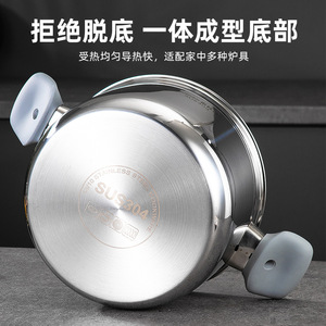 304 Stainless Steel <b>Steamer</b> Pot Double Layer With Lid For Cooking Food Grade Safe Eco Friendly - Product Image 4