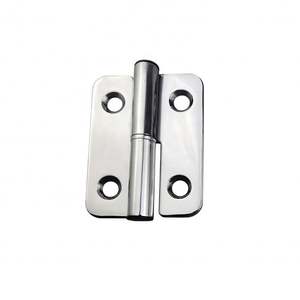 Bisagras de acero inoxidable desmontables y extraíbles de cuatro pulgadas con superficie pulida de espejo utilizada para puertas de armarios de cocina de caja de herramientas - Product Image 3