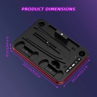 Honcam PS5 Portal Controller Accessoires Charging Dock Console Cooling Stand Headset Holder pour Playstation 5 Slim Console