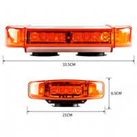 Barre lumineuse de signalisation LED 24W, montage magnétique sur toit, indice de protection IP65, 12-24V, Led Soul LS-WA-B0835G, boîtier en alliage d'aluminium PC, multiple