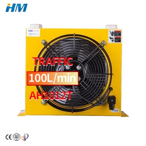 Custom OEM air to water recuperator heat exchanger with fan