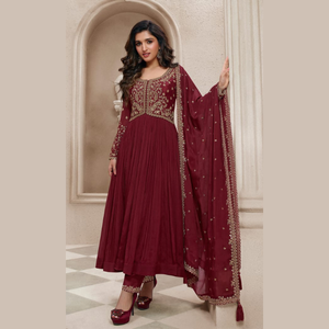 Nouveau Designer Présente Chinon Brodé Travaillé Collection De Costumes En Gros Eid Par Royal Export - Product Image 1