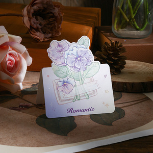 Tarjeta <span class=keywords><strong>de</strong></span> Felicitación Plegable con Diseño Floral en Acuarela, Estilo Vintage, Mini Tarjeta <span class=keywords><strong>de</strong></span> Felicitación con Ramo <span class=keywords><strong>de</strong></span> Flores Impreso, para San Valentín y Otras Ocasiones - Product Image 6