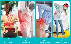 इलेक्ट्रिक साइटिक तंत्रिका उपचार इलेक्ट्रिक कमर समर्थन मालिश बेल्ट हीटिंग मशीन दर्द राहत कंपन कमर पीठ मालिश कमर पीठ मालिश - Product Image 3