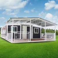 Maison modulaire extensible de 20 pieds pour complexe hôtelier, chambre d'amis dans la cour et location