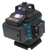 Niveau laser rotatif de précision industrielle DIY, 5 points, auto-nivelant, 3 mm, vert, infrarouge, alimenté par batterie, en aluminium, garantie 1 an