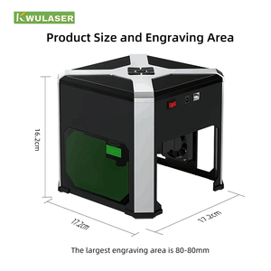 Grabador Láser Portátil <span class=keywords><strong>K6</strong></span> de 3000mW, Conexión para Grabado en Madera/Cuero/Plástico/Vidrio, Área de Grabado para Manualidades en Casa/Personalización de Regalos - Product Image 4