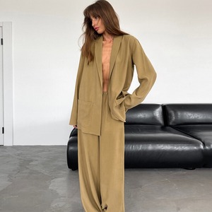 New Autumn and Winter Warm Women's Home Wear Two-piece Set