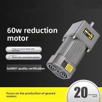 Moteur à engrenages monophasé IVH 60W, micro-moteur asynchrone à courant alternatif, régulation de vitesse, vitesse constante, contrôle réversible, 220V380V 5IK60GN