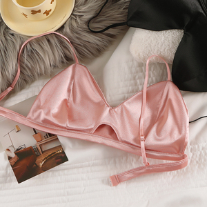 Top a Fascia Sexy con Spalline Sottili, Senza Cuciture, in Seta Ghiaccio, Avvolgente, Reggiseno Senza Spalline con Fibbia per Donna - Product Image 5