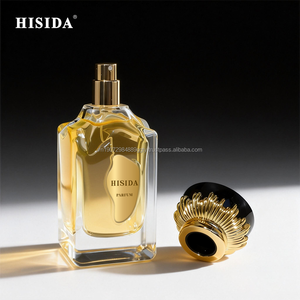 Wholesale 50ml 100ml Luxury Glass Perfume Bottle Custom Empty Fragrance Spray Container with Elegant Flower Lid and <b>Box</b> - Product Image 4