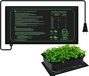 Tapis chauffant imperméable pour semis avec thermostat numérique Combo Mars Hydro Grow Heat Mat avec thermostat intelligent