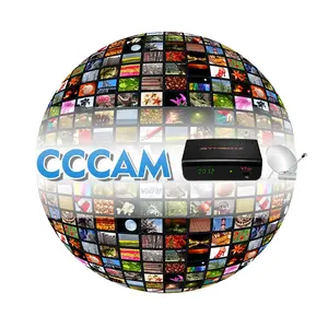 CCCam 6 เส้นสําหรับสหราชอาณาจักรโปแลนด์เยอรมนีอิตาลีเครื่องรับสัญญาณดาวเทียม Oscam ยุโรป Cline