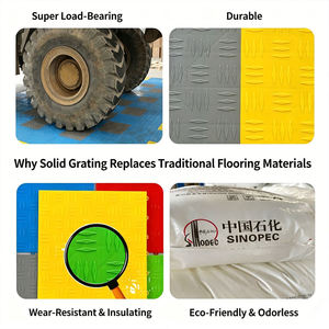1.8CM Thickness <b>Plastic</b> Floor Mats <b>Plastic</b> Grille Car Wash Grille Customized PP Material Arbitrary Splicing Anti Slip Floor - Product Image 6