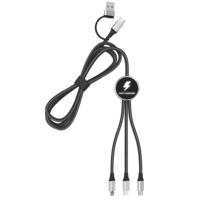 Câble de charge USB 5 en 1 avec logo LED lumineux, cadeaux pour les clients d'hôtel, articles promotionnels pour l'industrie hôtelière, électronique promotionnelle, branding hôtelier