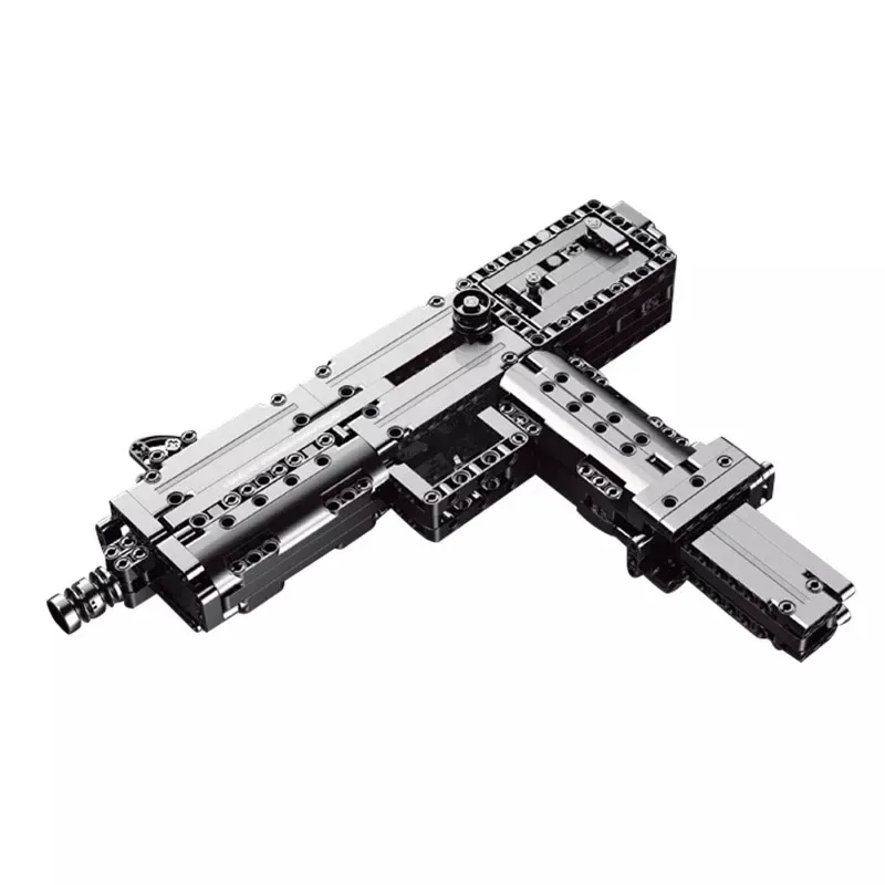 Mold king 14012 Block Gun Toys The Ingram M10 submachine shotgun building block gun arma militare giocattoli educativi per bambini