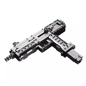 Mould king-pistola de bloques de construcción de Ingram M10 para niños, juguete educativo de bloques de construcción, pistola militar, arma, submáquina, escopeta, 14012