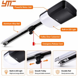 Ouvre-<span class=keywords><strong>porte</strong></span> <span class=keywords><strong>de</strong></span> <span class=keywords><strong>garage</strong></span> intelligent 400 kg, moteur <span class=keywords><strong>de</strong></span> <span class=keywords><strong>porte</strong></span> à enroulement <span class=keywords><strong>automatique</strong></span> avec fonction <span class=keywords><strong>de</strong></span> <span class=keywords><strong>fermeture</strong></span> <span class=keywords><strong>automatique</strong></span>, contrôle intelligent et sécurité - Product Image 2