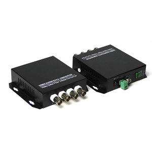1 par de 4 canales RS485 devolver datos 720 p 960 P CVI AHD HD Video convertidor de medios de fibra óptica - Product Image 4