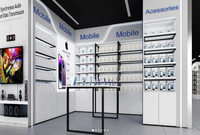 Conception de l'aménagement de magasin de téléphonie mobile personnalisée, présentoir de présentation d'accessoires de téléphonie mobile