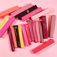 Baume à lèvres hydratant végétalien de haute qualité à marque privée, soin des lèvres aux fruits, cerise, longue tenue, teinté aux peptides, doux et brillant, 10 ml