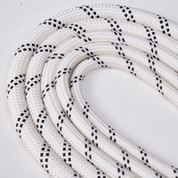 Haute résistance personnalisé 6mm 8mm 10mm corde statique en nylon durable d'escalade d'arbre nylon tressé coloré pour chaussures et vêtements