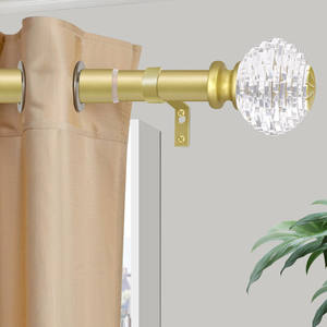 Set di Aste per Tende in Ferro Dorato Moderno e Minimalista, Stile Art Deco, Robuste e Decorative per la Casa - Product Image 4