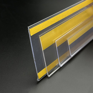 Trong suốt <span class=keywords><strong>Acrylic</strong></span> PVC Dải dữ liệu kệ nhãn chủ khác nhau Cửa Hàng Bán lẻ giá hiển thị cho siêu thị kho cung cấp - Product Image 2