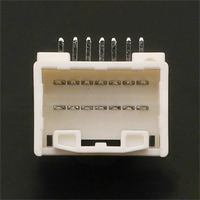 Connecteur automobile 14 broches 7382-5842 en nylon à angle droit, prise de raccordement fil-carte pour voiture