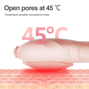 <span class=keywords><strong>Brosse</strong></span> <span class=keywords><strong>nettoyante</strong></span> faciale en silicone à succès, étanche IPX7, 5 modes de vitesse, outil de soin de la peau, compresse chaude, extracteur de points noirs du nez - Product Image 3