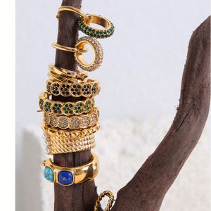 Pendientes de Acero Inoxidable con Oro de 18K, Diseño Chino con Cuentas de Vidrio, Estilo Clásico para Fiestas - Product Image 6