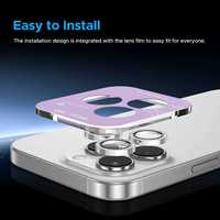 Protection d'objectif d'appareil photo en alliage de titane de qualité AAA, ultra transparente 9H, avec revêtement AR, pour iPhone 17 17 18 Pro Max