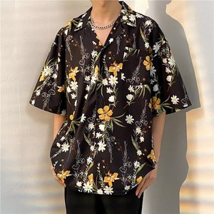 Chemise Hawaïenne Tendance <span class=keywords><strong>pour</strong></span> <span class=keywords><strong>Homme</strong></span> à Manches Courtes en Tissu Glacé, Motif Floral Baroque, Idéale <span class=keywords><strong>pour</strong></span> les Vacances – Nouveauté Dropshipping - Product Image 2