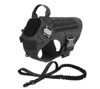 Ensemble de harnais personnalisé pour meilleur chien harnais de gilet réglable pour chien harnais tactique pour chien