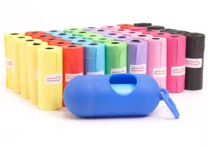 Sacs à déjections canines jetables imprimés sur mesure, portables, anti-fuites, avec empreinte de patte, pour le nettoyage extérieur - Product Image 3